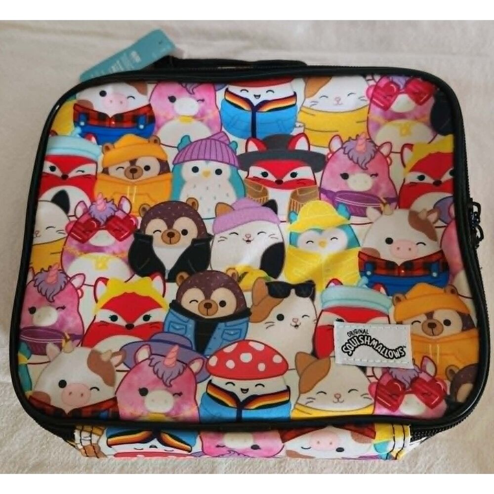 Squishmallow Insulated Lunch Box Bag NWT Kids Back To School Meal Tote